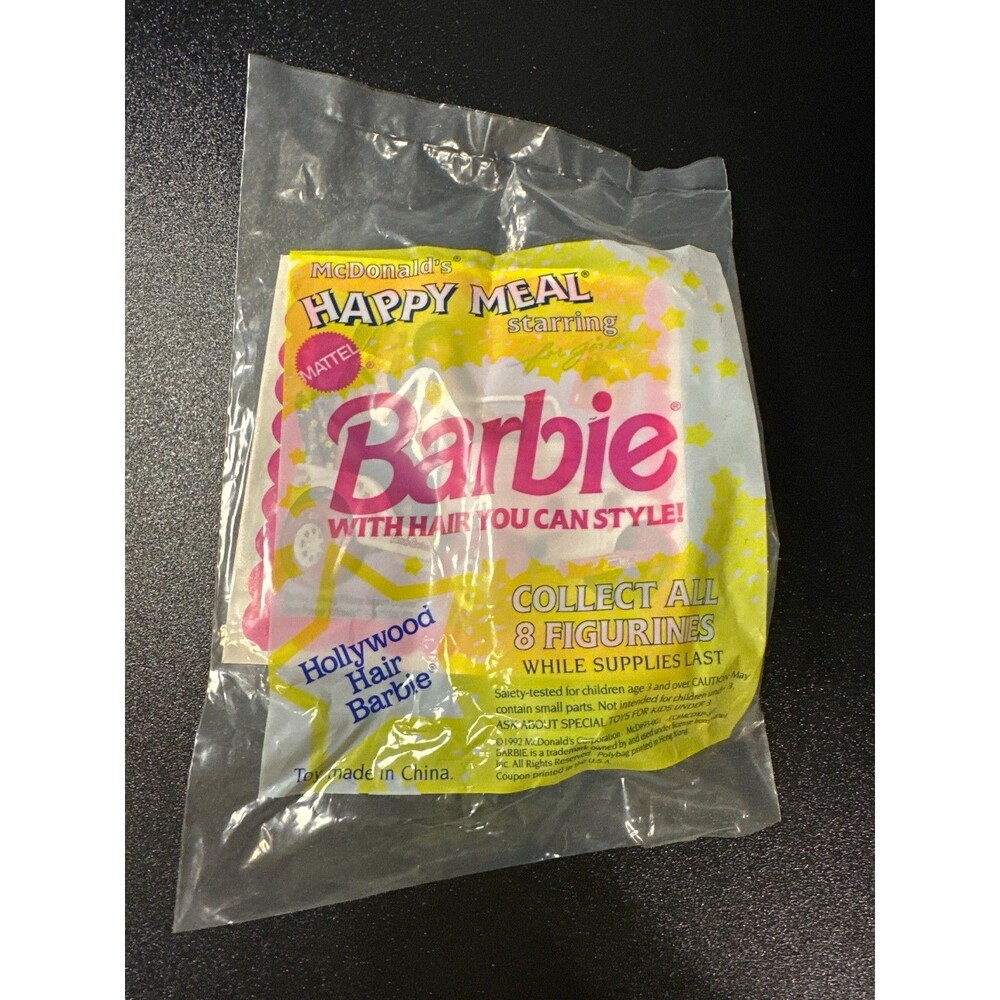 1992 McDonald’s‎ Hollywood Hair Barbie Toy SEALED Happy Meal Mattel